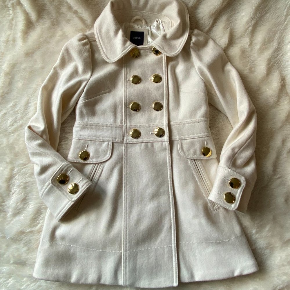 NEW GapKids double breasted wool coat